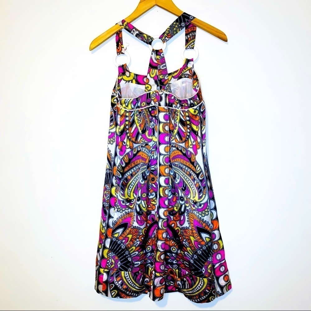 Alice and Trixie Multicolored Retro Hippie Print Dress Size Small